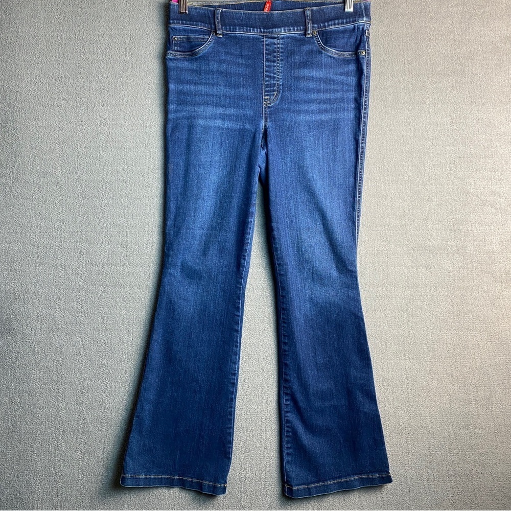 SPANX Flare Leg Pull On Denim Jeans size XL